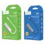USB-HUB (разветвитель USB) Hoco HB1 Type-C на 4 USB порта (версии 2.0), цвет серебряный