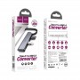 USB-HUB Type-C для зарядки и синхронизации данных Hoco HB12 на 4 USB порта (версии 3.0), цвет черный