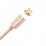 Hoco U16 USB-microUSB Магнитный кабель 1.2 м. золотой