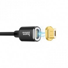 Магнитный USB-micro USB кабель для зарядки и синхронизации данных с телефоном 1,8A, Hoco U28 1м, цвет чёрный