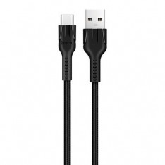 Кабель USB - Type C, Hoco U31, цвет чёрный