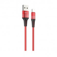 Кабель для Iphone Lightning USB для зарядки телефона и синхронизации данных, Hoco U46 1м, цвет красный