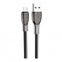 Кабель Micro USB для зарядки телефона и синхронизации данных, Hoco U52  1.2 м, цвет черный