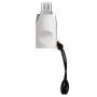 OTG адаптер USB-micro (ОТГ переходник), Hoco UA10, цвет серебристый