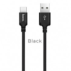 Кабель USB - Type C, Hoco X14, 1 метр, цвет черный