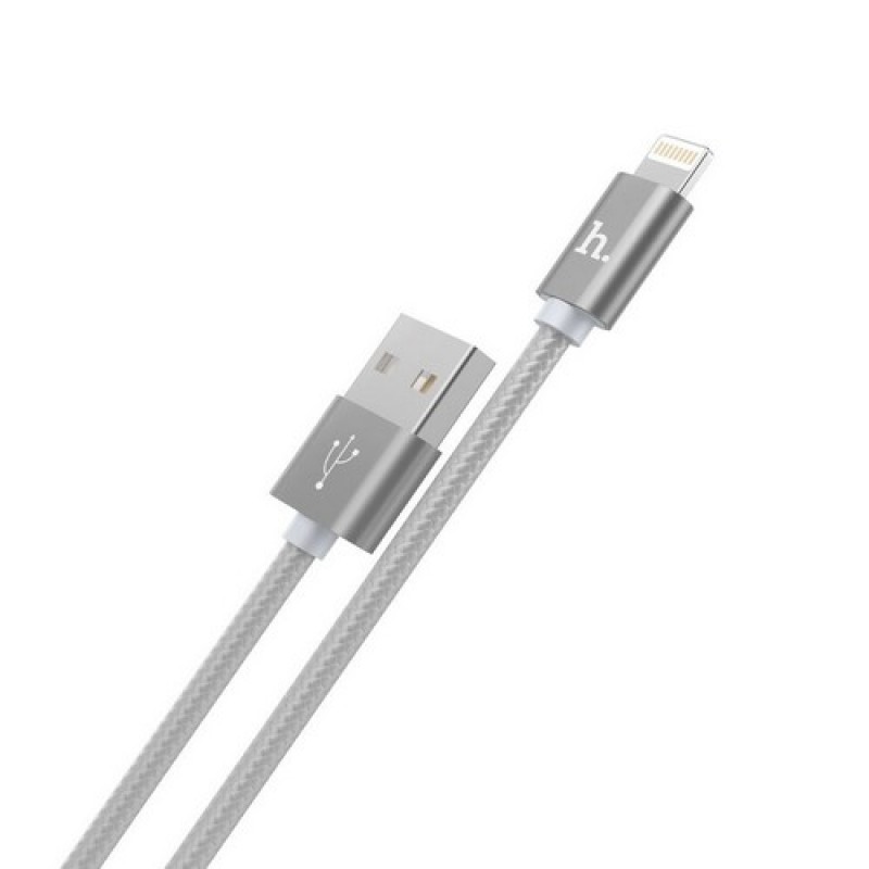 Hoco X2 для iPhone, iPad USB-Lightning кабель 1м серебрянный