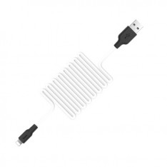 Кабель для Iphone Lightning USB для зарядки телефона и синхронизации данных, Hoco X21 1м, цвет белый