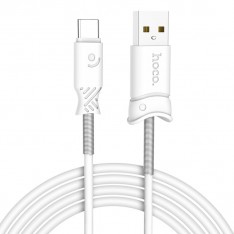 Кабель Type-c USB для зарядки телефона и синхронизации данных, Hoco X24 1м, цвет белый