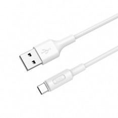 Кабель USB - Type C, Hoco X25, цвет белый
