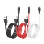 Кабель Lightning USB для зарядки телефона и синхронизации данных, Hoco X29 1м, цвет красный