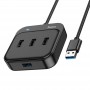 USB Hub на 4 USB (USB 3.0 + 3 USB 2.0) Hoco HB31, 1.2 метра