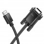 Кабель HDMI Hoco US12 HDMI to VGA (1 м,поддержка HD) цвет:черный