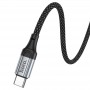 Кабель Hoco X102 Type-C to Type-C (60W,нейлон,1 м) цвет: черный