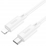 Кабель для зарядки iPhone (Type-C- Lightning) Hoco X88, белый