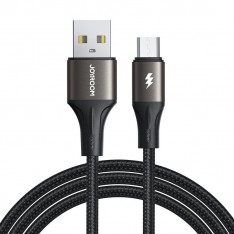 Кабель для зарядки телефона (USB - Micro-USB) JoyRoom S-A25, 3A, 1.2 м., черный