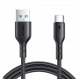 Кабель для зарядки телефона (USB - Type-C) JoyRoom SA26, 3A, 1м., черный