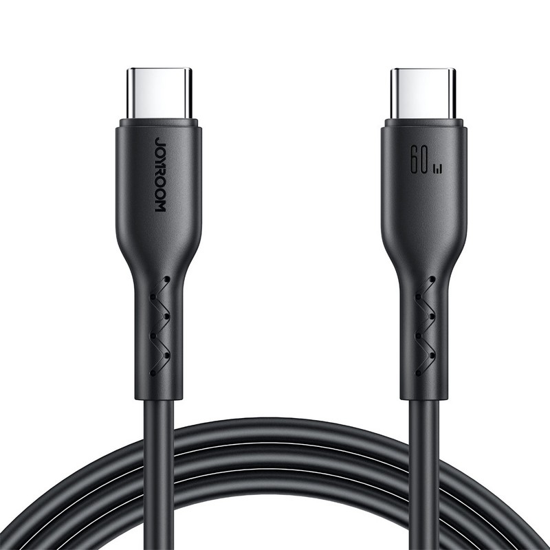 Кабель для зарядки телефона (Type-C - Type-C) JoyRoom S-A26, 60W, 1м., черный
