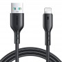 Кабель для зарядки айфона (USB - Lightning) JoyRoom S-A26, 3A, 1м., черный