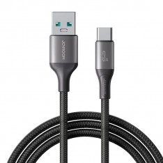 Кабель для зарядки iPhone, Android (USB - Type-C) JoyRoom S-A28, 3A, 1м., черный