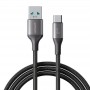 Кабель для зарядки iPhone, Android (USB - Type-C) JoyRoom S-A28, 3A, 1м., черный