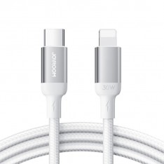 Кабель для зарядки iPhone (Type-C - Lightning) JoyRoom S-A28, 30W , 1м., белый