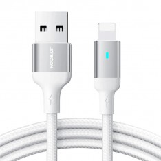 Кабель для зарядки iPhone (USB - Lightning) JoyRoom SA-10, 3A, 1.2м., белый