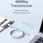USB / Type-C кабель Rock R6, 6 ампер 150см