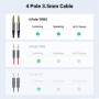 Audio-кабель 3.5 мм - 3.5 мм 4 pin Ugreen AV183-10648