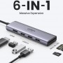 HUB Type-C для MacBook 6 в 1 (3xUSB 3.0, HDMI, 2x CardReader) Ugreen CM511 60383