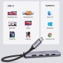 HUB Type-C для MacBook 6 в 1 (3xUSB 3.0, HDMI, 2x CardReader) Ugreen CM511 60383