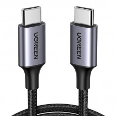 PD кабель (Type-C - Type-C) Ugreen US261-50152, 3A, 60W, 2 м., черный