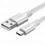 USB-C кабель (USB - Type-C) Ugreen US287-60121, 3A, 1 м., белый
