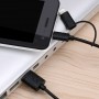 Кабель USB - micro-USB, Lightning (2 в 1) USAMS US-SJ077 U-Gee 1m, цвет черный