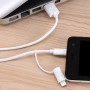 Кабель USB - micro-USB, Lightning (2 в 1) USAMS US-SJ077 U-Gee 1m, цвет белый
