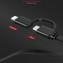 Кабель USB - micro-USB, Lightning (2 в 1) USAMS US-SJ192 U1 1m, цвет черный