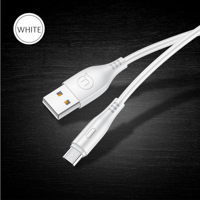 Кабель micro USB USAMS U18 1М для зарядки телефона и синхронизации данных, цвет белый Кабель micro USB USAMS U18 1М для зарядки телефона и синхронизации данных, цвет белый