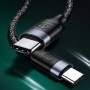 Кабель Type-C - Type-C USAMS US-SJ400 U31 5A, 1.2M, цвет черный