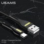 Кабель USB - Type-C USAMS US-SJ390 U40 1m, цвет черный