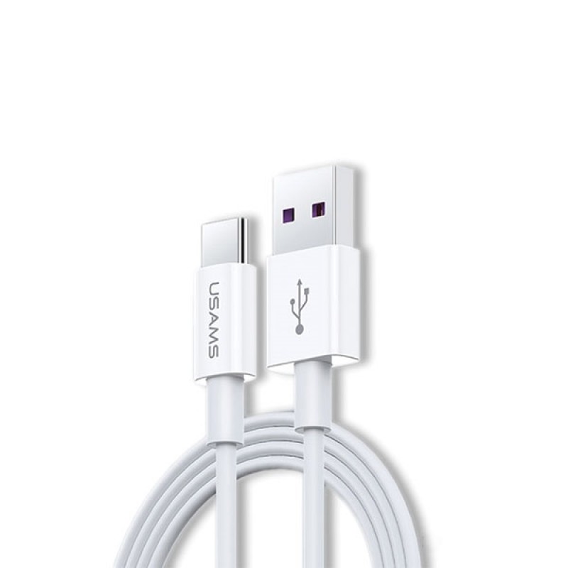 Кабель USB - Type-C USAMS US-SJ408 U44 1.2m, 5A, цвет серый