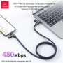 Шнурок для телефона Xundd XDDC-044 с кабелем для быстрой зарядки, синий