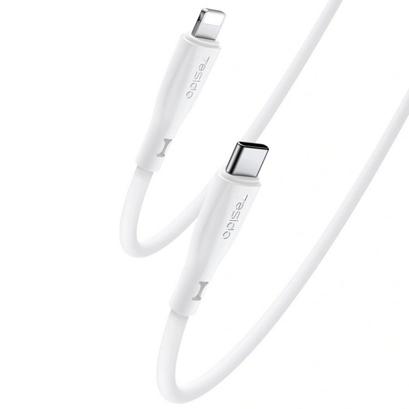 Type-C / Lightning кабель Yesido CA151, белый