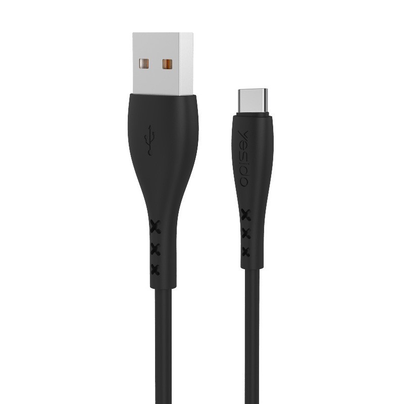 USB Кабель Yesido CA-26, Type-C, черный 1м
