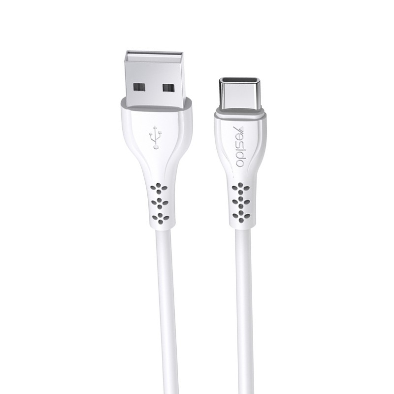USB Кабель Yesido CA-71, Type-C, белый 1м
