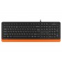 Клавиатура A4Tech Fstyler FK10 (черный/оранжевый)