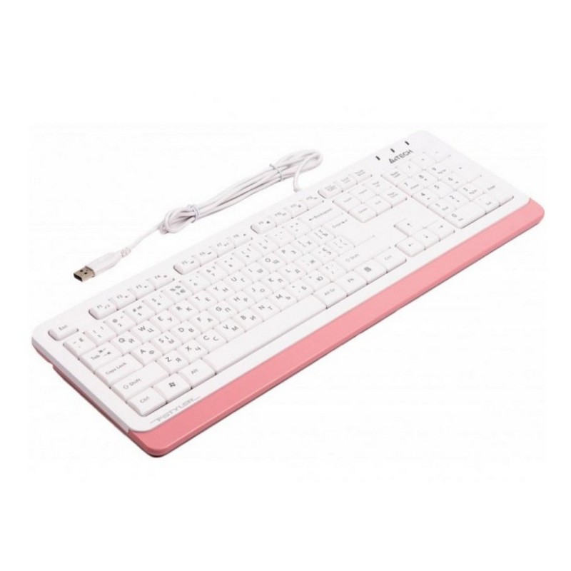 Клавиатура A4Tech Fstyler FK10 белый/розовый USB Клавиатура A4Tech Fstyler FK10 белый/розовый USB