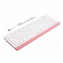 Клавиатура A4Tech Fstyler FK10 белый/розовый USB Клавиатура A4Tech Fstyler FK10 белый/розовый USB