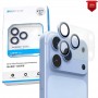 Защитное стекло на линзы камер Apple iPhone 18 Pro Max, KuZoom All in One, Sky Blue