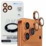 Защитное стекло на линзы камер Apple iPhone 17 Pro / 17 Pro Max, KuZoom PVD, Orange