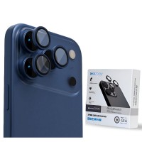 Защитное стекло на линзы камер Apple iPhone 17 Pro / 17 Pro Max, KuZoom Real Saphire, Blue