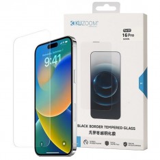 iPhone 16 / 15 / 15 Pro Защитное стекло KuZoom No Black Border (без черной рамки)